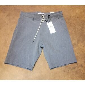 NWT Kenneth Cole Men's 4-Way Stretch Tech Gray Shorts - Size 32